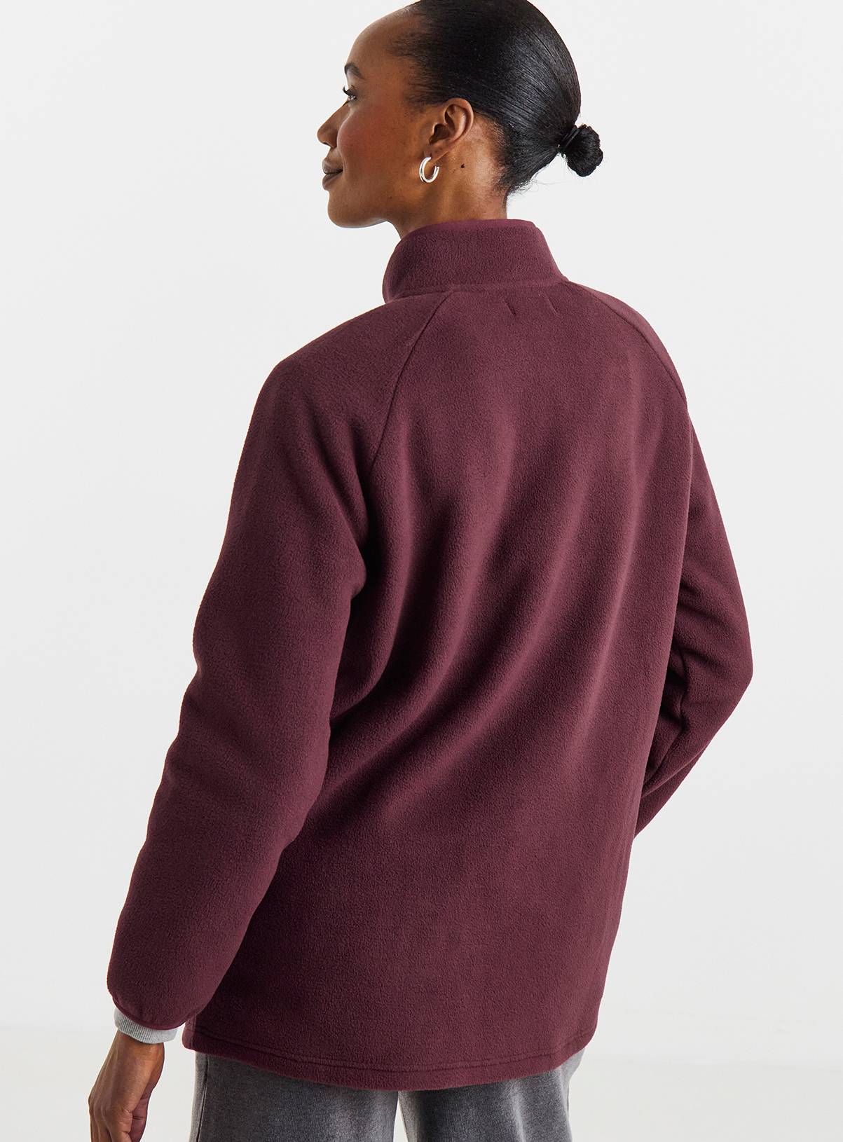JD WILLIAMS Fleece Longline Zip Through 14 - Image 3